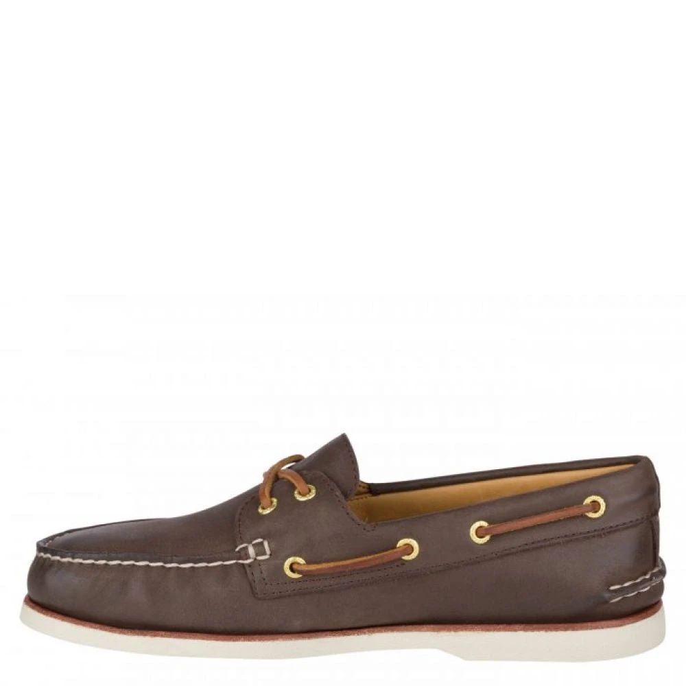 Sperry Men's Gold Cup Authentic Original 2-Eye Boat Shoe In Brown 5 Sperry Men's Gold Cup Authentic Original 2-Eye Boat Shoe In Brown - Image 4
