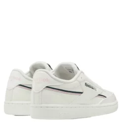 Reebok Women's Club C 85 Vegan In Chalk/Pink Glow/Forest Green -Potomac River Running SHOP RB GY9732 1143 3 1100x