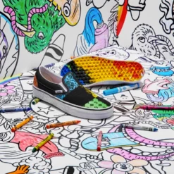 Vans X Crayola Classic Slip-On In DIY/Trace Your Dreams 8 Vans X Crayola Classic Slip-On In DIY/Trace Your Dreams -Potomac River Running SHOP VN 0A5JMHARZ 4198 4 1100x