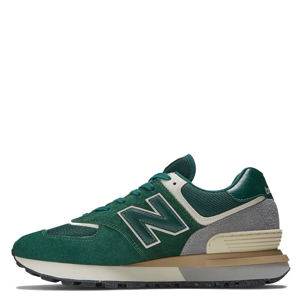 New Balance 574 In Green With Silver 4 New Balance 574 In Green With Silver - Image 2
