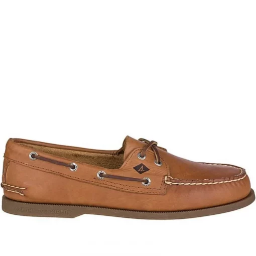 Sperry Men's Authentic Original 2-Eye Boat Shoe In Sahara (Regular Width) 2 Sperry Men's Authentic Original 2-Eye Boat Shoe In Sahara (Regular Width) -Potomac River Running SHOP s p sperry men authentic original sahara leather 0197640 1 1100x