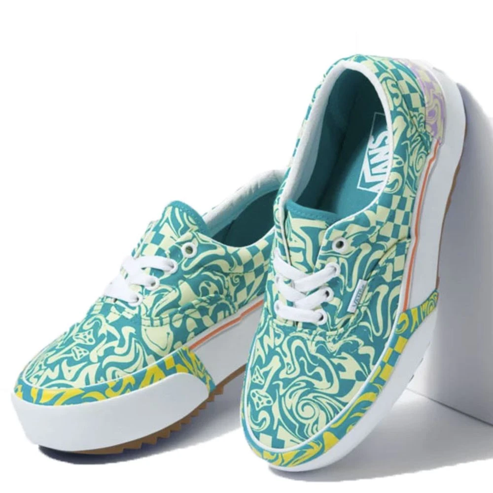 Vans Women's Era Stacked In Wavy Daze Tile Blue 6 Vans Women's Era Stacked In Wavy Daze Tile Blue - Image 4
