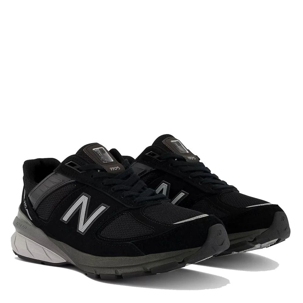 New Balance Women's Made In US 990v5 In Black With Silver 4 New Balance Women's Made In US 990v5 In Black With Silver - Image 2
