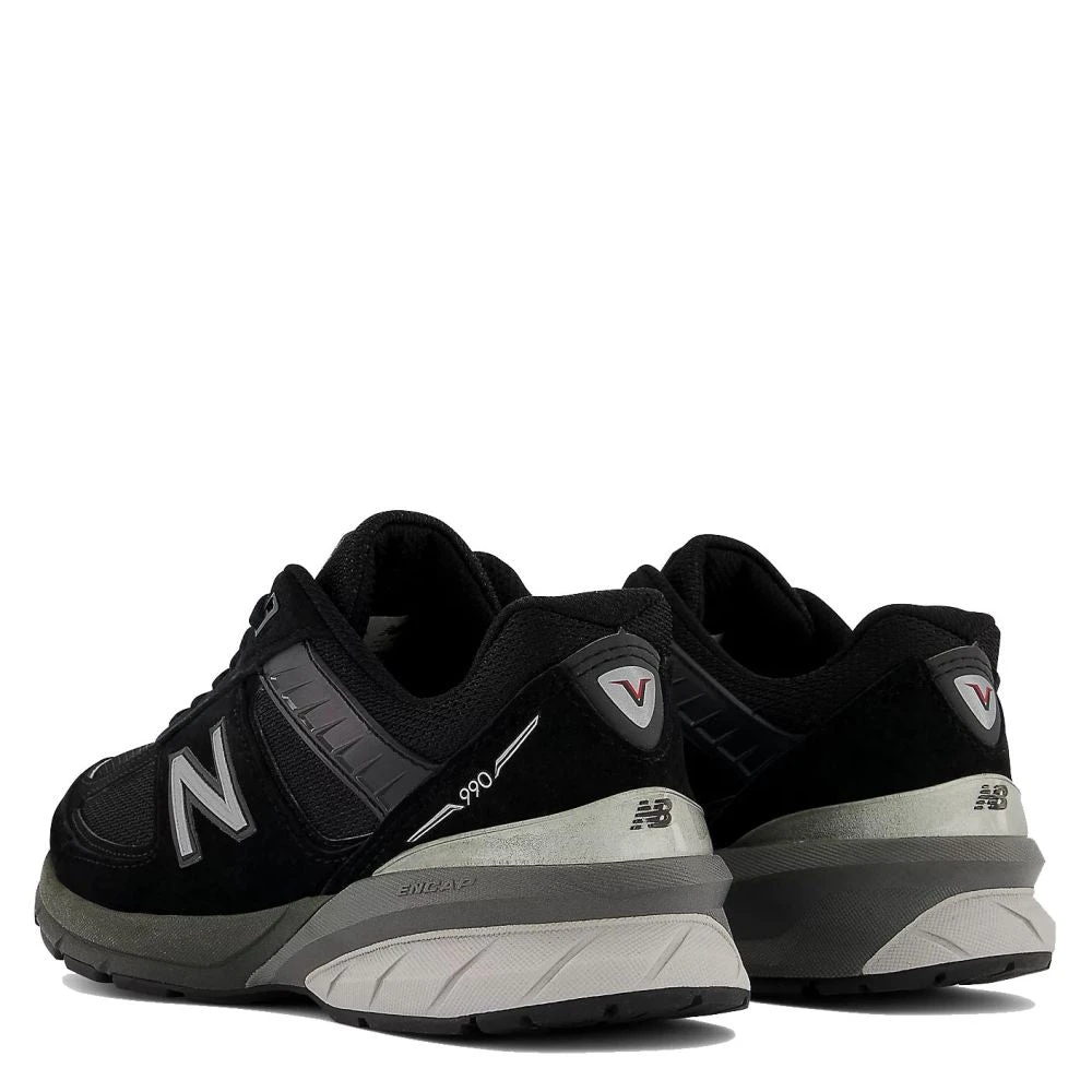New Balance Women's Made In US 990v5 In Black With Silver 5 New Balance Women's Made In US 990v5 In Black With Silver - Image 3