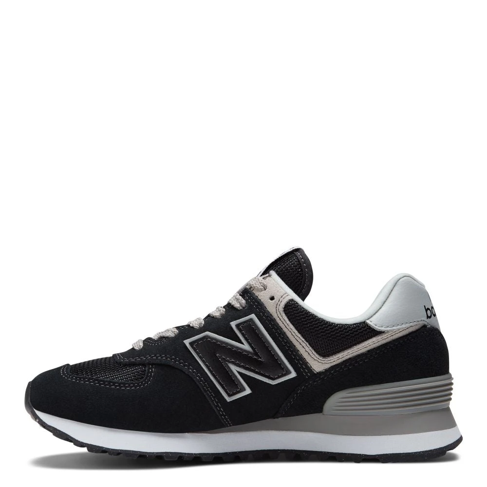 New Balance Women's 574v3 In Black With White 5 New Balance Women's 574v3 In Black With White - Image 3