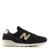 New Balance Women's 996v2 In Black With Gold And Magnet